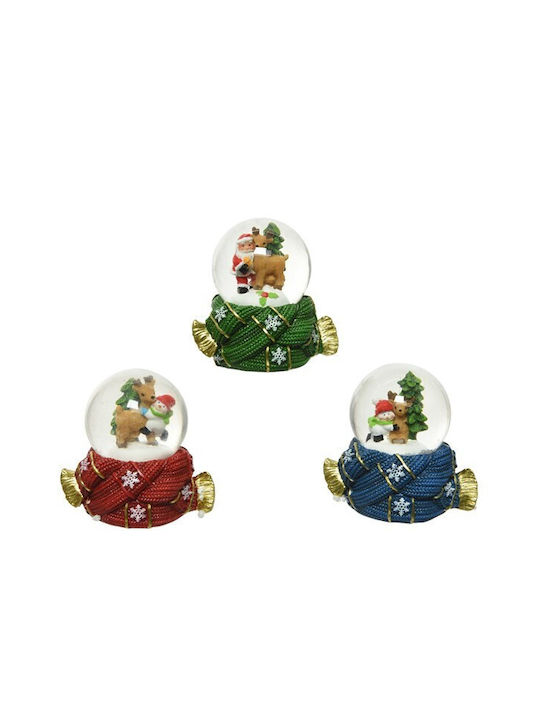 Weihnachtliche Schneekugel mit Schneemann 7x5x7cm 1Stück
