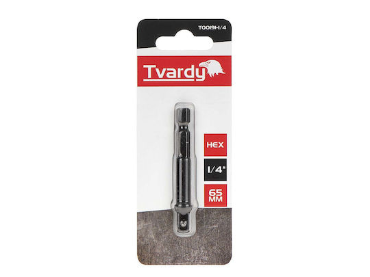 1/4" Sechskant-Schlag-Bit-Adapter 65 mm Tvardy T00191-1/4