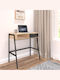 Professionelles Büro Rezio Holz Oak-black Metal mit Metallbeinen 75x45x76cm