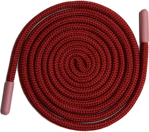 Lace 1.36m Round Lace Bordeaux 3059 604 05 203 0.5cm + Dark Pink Plastic End 22*5mm