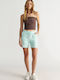 Bluza Damă Crop Top Maro
