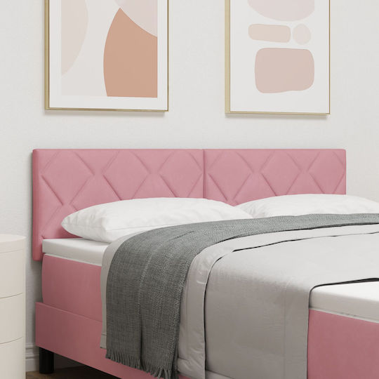 vidaXL Κεφαλάρι Κρεβατιού Ξύλινο Ροζ 160x88cm