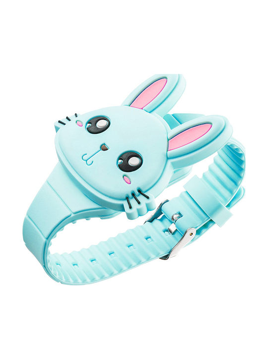 Vitammy Kinder-Digitaluhr mit Silikonarmband Türkis