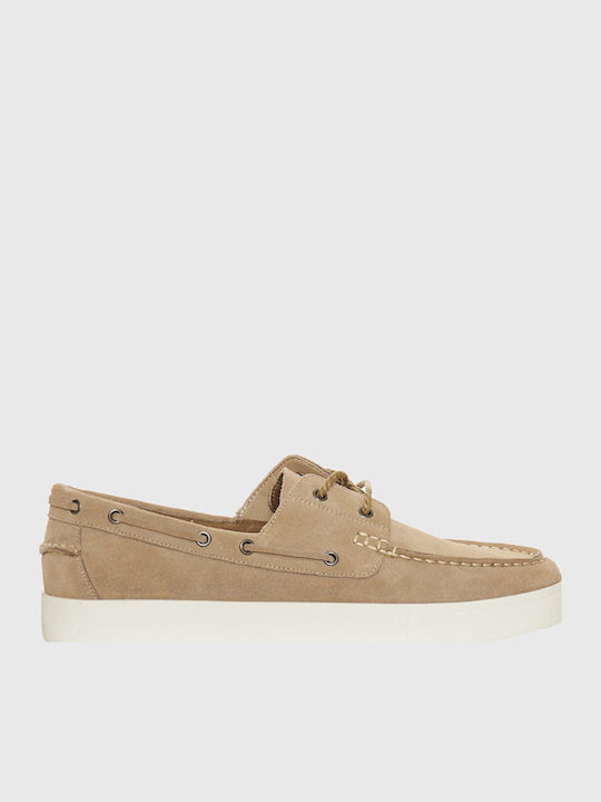 Men's Boat Shoes Beige