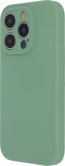 TectoShield Soft Touch Mag Case Umschlag Rückseite Silikon / Stoff Grün (iPhone 15 Pro)