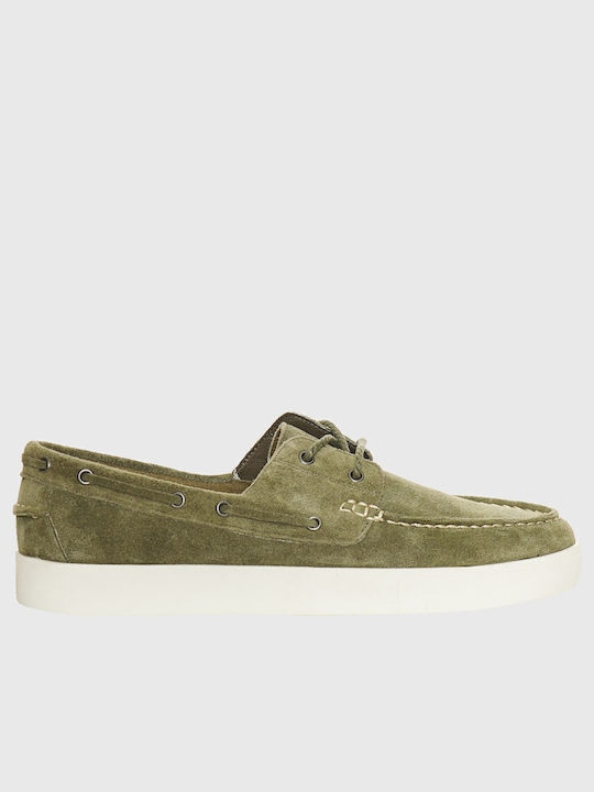 Funky Buddha Ανδρικά Boat Shoes σε Πράσινο Χρώμα