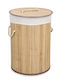 Bizzotto Laundry Basket Bamboo 35x35x50cm Beige
