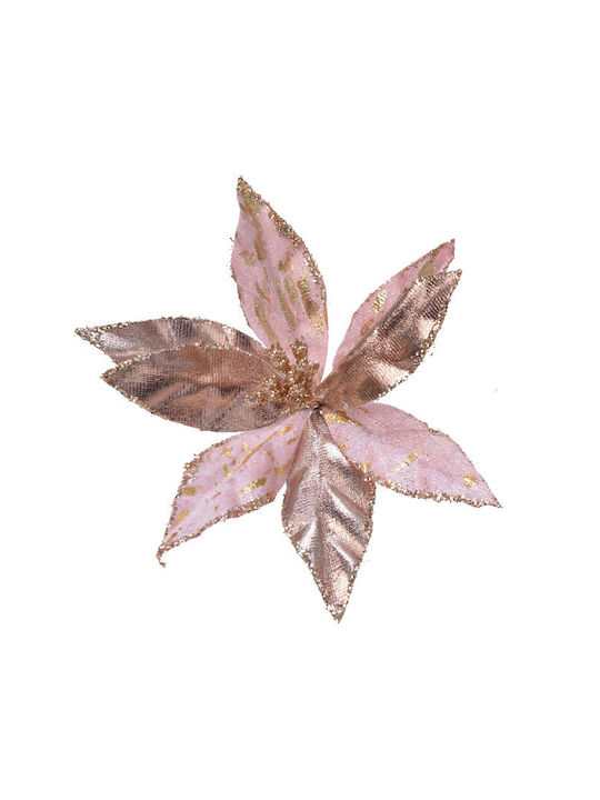 Kaemingk Weihnachtsdekoration Stoff Blume Länge 11cm.