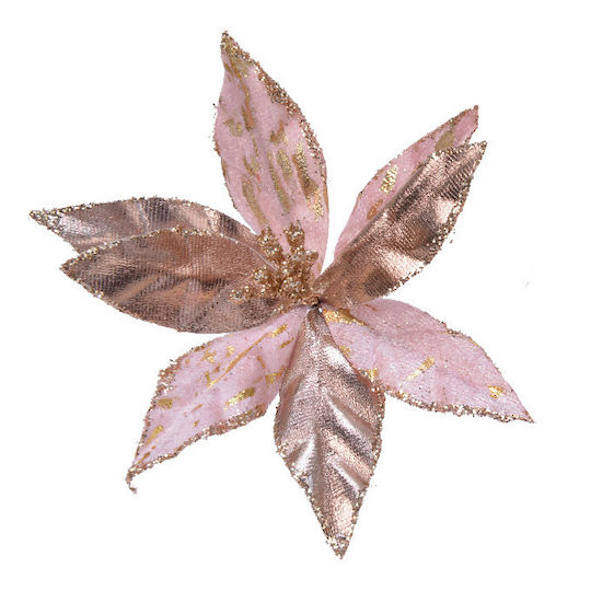 Kaemingk Crăciun Decorativ Textil Floare Lungime 11cm.