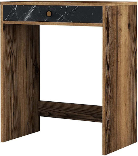 Τουαλέτα Κρεβατοκάμαρας Lizbon Marble Effect Black-walnut 70x40x84.7εκ.