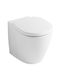 Floor-Mounted Toilet Bowl Without Cistern Lid Ideal Standard Connect E823101+e712701 White Glossy