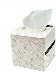 Box Cube Taschentücher 2-lagig Weiße Gesichtstücher 80 Stück Finezza Ro-chu-31 00011894