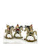 General Trade General Trade Christmas Ceramic Rocking Horse Child Red Hat 15 cm