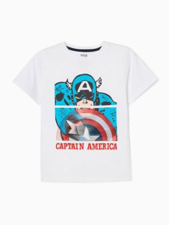 Kids Top Short-sleeved White