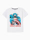 Kids Top Short-sleeved White