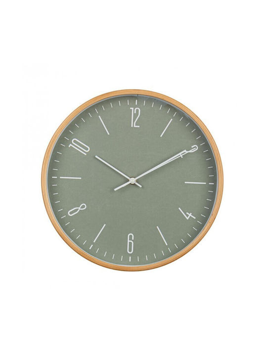 Bizzotto Clancy Wall Clock MDF Green Ø32x4.5