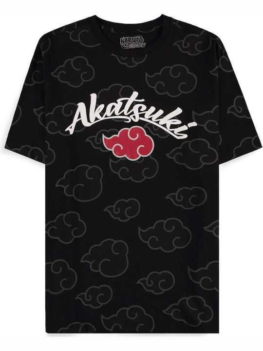 Naruto Shippuden Akatsuki All Over Men's Short Sleeved T-shirt Medium