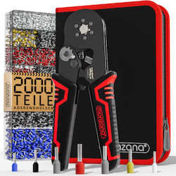 Set de Unelte de Sertizare Monzana 2000 Bucăți Conectori Terminali Multicolor Set de Unelte de Sertizare Monzana 2000 Bucăți Conectori Terminali Multicolor