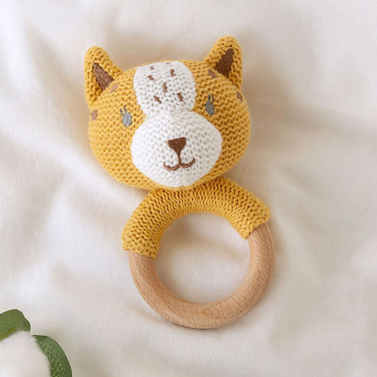 Kiokids Cotton Friends Тигърче Дървено Жувално За Зъбене За 3 М+