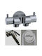 Bidet Set Double Chrome Switch 1/2" Holder Chrome Phone Spiral 100cm 0976622 Remer