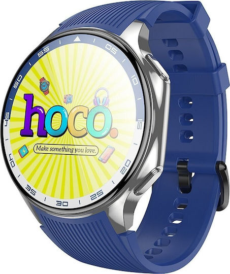 Hoco Y24 Aluminium 51mm Smartwatch with Heart Rate Monitor (Silver)