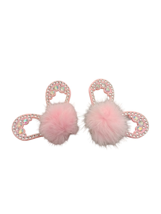 Wiggle Butt Bunny Hair Clips Pink Dog Clothing Acceossory