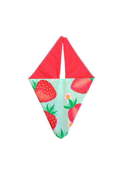 Wiggle Butt Strawberry Dog Bandana In Red Color