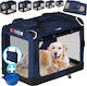 Cat Dog Transport Bag Cadoca Blue Size 2xl 90x61x65 Cm