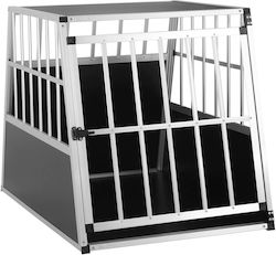 Dog Transport Crate Box L Aluminum 90 X 66 X 72 Cm