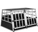 Голяма транспортна клетка за кучета алуминиева 98 x 70 x 51 см