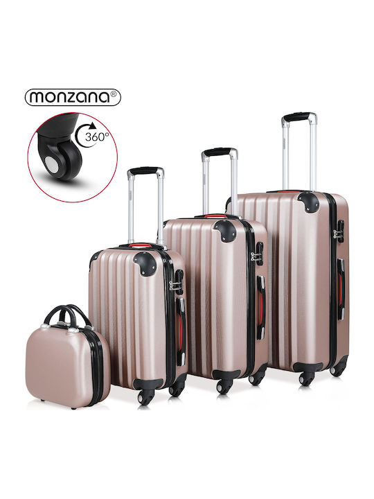 Set 4 Trolere Baseline Accesorii Incluse Monzana 4 Roți Rotire 360 Abs
