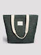 Ysabel Mora Fabric Beach Bag Ecru