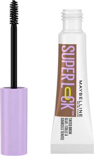 Maybelline Super Lock Brow Glue Gel for Eyebrows Med Brown 7ml