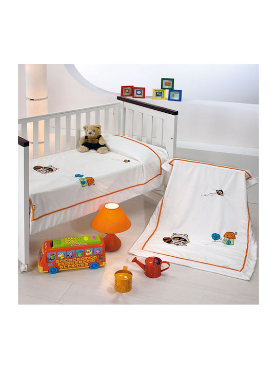 Morven Blanket Spanish Cot Taita Velvet Orange 110x140cm