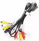 Multifunctional Output Cable Teyes Navigation Rca Av Mic Sim