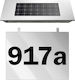 Deuba Lampă Solară Numărul casei cu Senzor de Mișcare și Fotocelulă 19cmx18.5cmx6cmcm