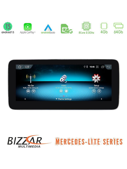 Bizzar Car Audio System for Mercedes-Benz CLA Class / GLA / A Class 2015-2019 (Bluetooth/USB/AUX/WiFi/GPS/Apple-Carplay/Android-Auto/CD) with Touch Screen 2"