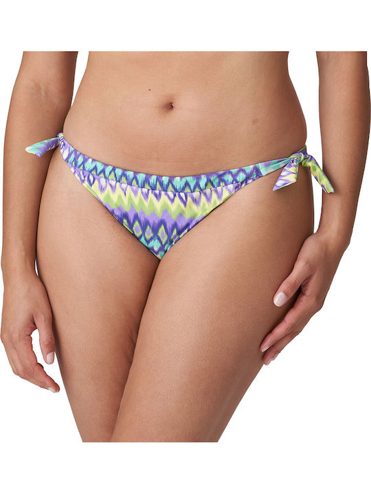Bikini Brazil with Ties Mezcalita Blue
