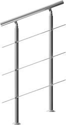Stair Railing Monzana Stainless Steel 80cm 3 Bars