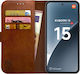 Rosso Wallet Synthetic Leather / Silicone Brown (Xiaomi 15)