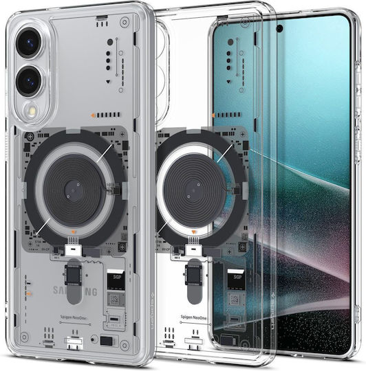 Spigen Ultra Hybrid Mag Umschlag Rückseite Silikon 1.2mm Transparent (Galaxy S25 Edge)
