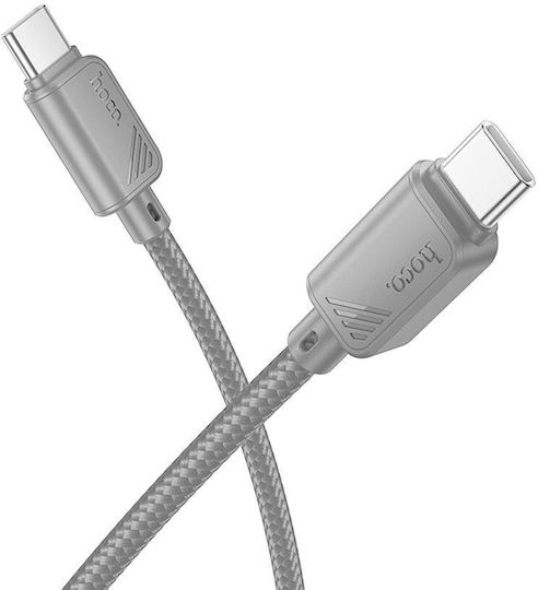Hoco X113 USB 2.0 Cable USB-C male - USB-C 60W Gray 1m