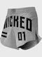 Wicked1 WK-FS-ELR-GY MMA Shorts Gray