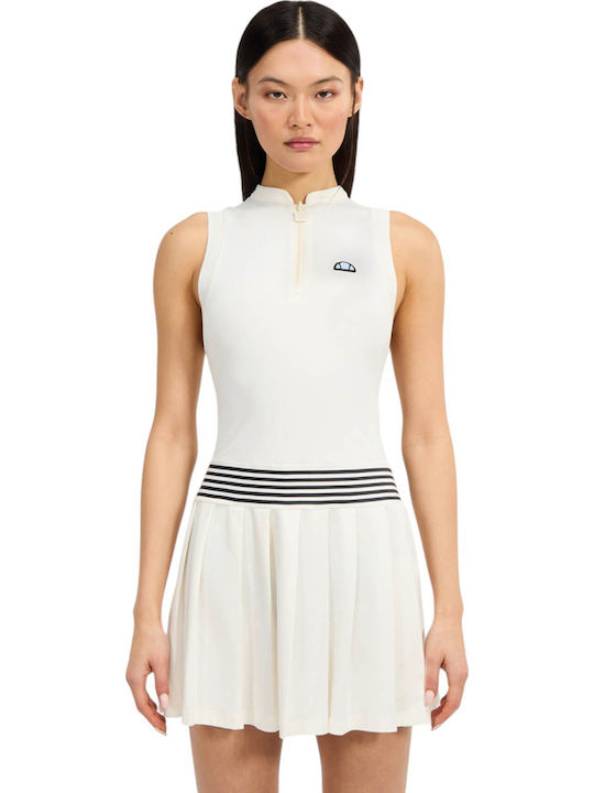 Sartoria Medusa Summer Mini Athletic Sleeveless Dress White