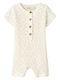Lil' Atelier Baby Bodysuit Short-Sleeved Coconut Milk