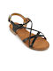 Women's Flat Sandals in Black Color