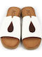 Women's Flat Sandals in White Color