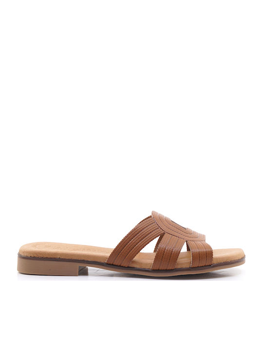 Sandale Casual Damă de Piele Tabac