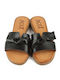 Women's Flat Sandals in Black Color