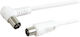 Schwaiger Καλώδιο Κεραίας Coax male - Coax female Λευκό 3m (KVKW30532) 1τμχ